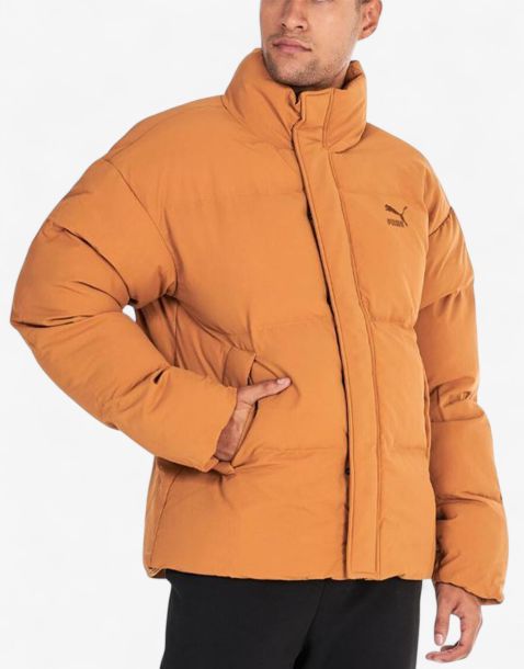 PUMA Classic Oversized Puffer Jacket Light Brown