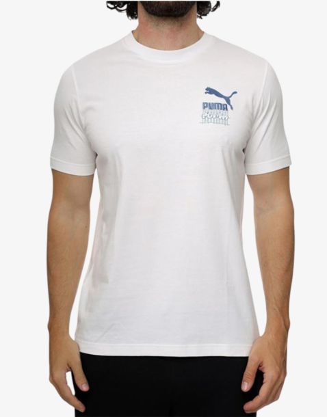 PUMA Classics Brand Love Graphic Tee White