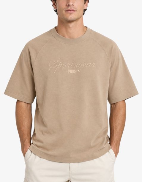 PUMA Classics Oversized Tee Beige