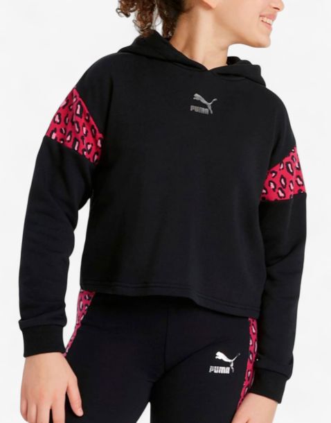 PUMA Classics Summer Roar Hoodie Black
