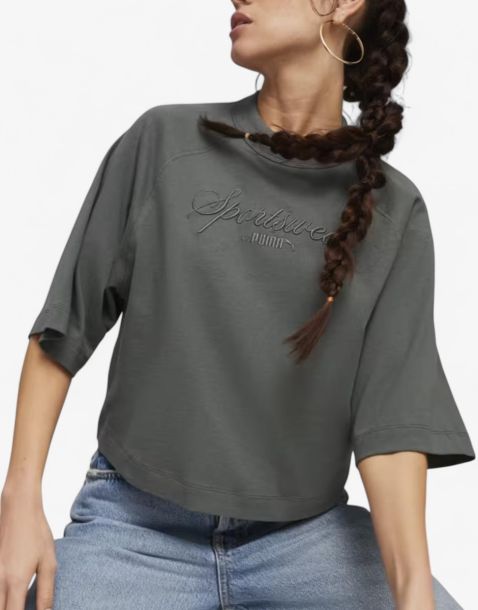 PUMA Classics+ Oversized Tee Grey