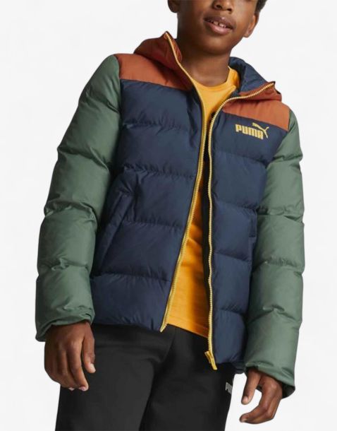 PUMA Colorblock Hooded Jacket Blue/Green 