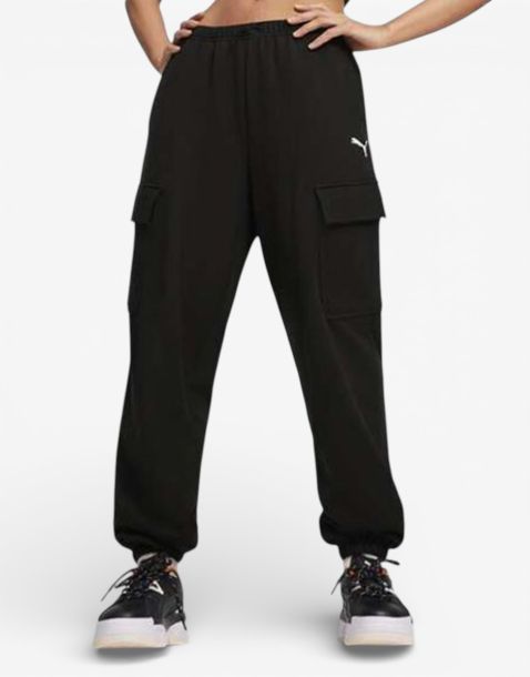 PUMA Dare To Relaxed Cargo Sweatpants Black