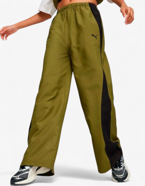 PUMA Dare To Relaxed Parachute Pants Green