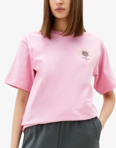 PUMA Downtown Graphic Print Tee Pink