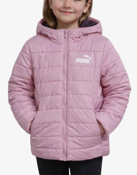 PUMA Essentials Hooded Padded Jacket Pink