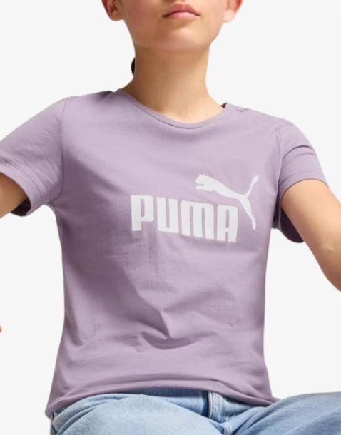 PUMA Essentials Logo Tee Purple