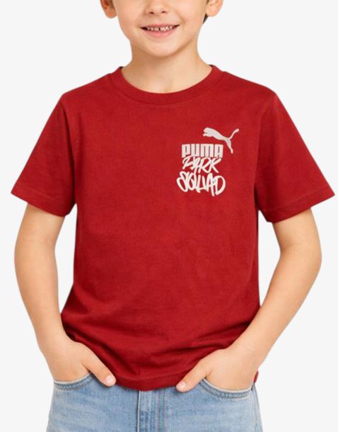 PUMA Essentials Mid 90S Graphic Tee Burgundy