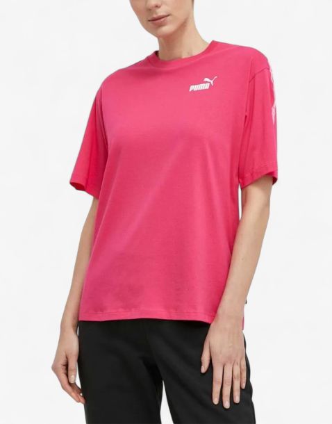 PUMA Essentials Tape Tee Pink
