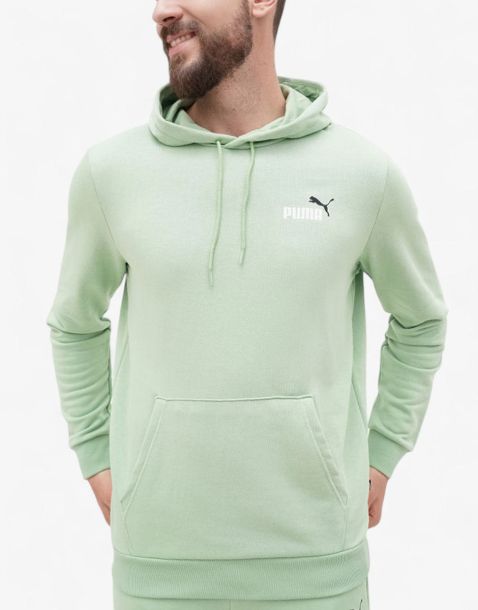 PUMA Essentials+ 2 Color Logo Hoodie Green