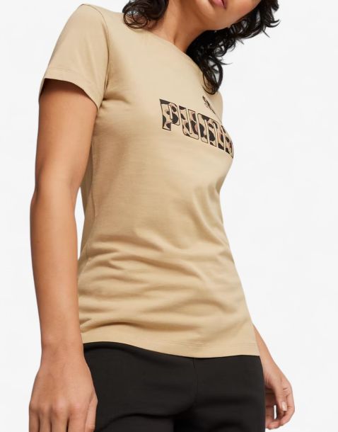 PUMA Essentials+ Animal Graphic Tee Beige