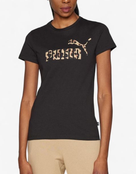 PUMA Essentials+ Animal Graphic Tee Black