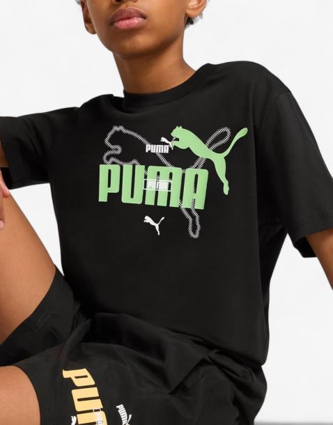 PUMA Essentials+ Logo Lab Summer Tee Black