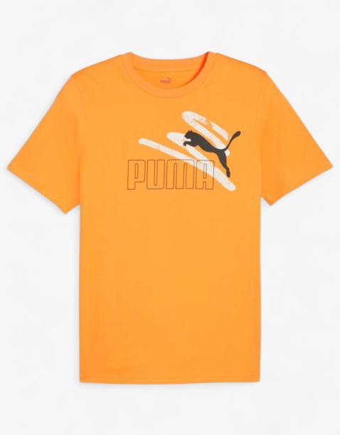 PUMA Essentials+ Logo Lab Tee Orange