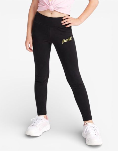 PUMA Essentials+ Script Metal Leggings Black