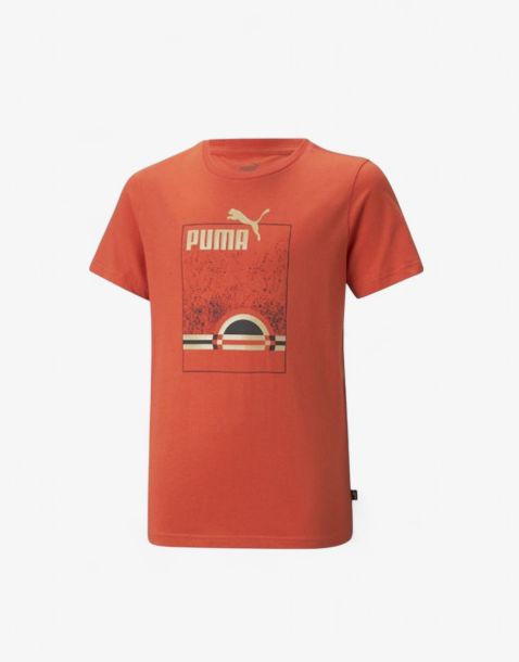 PUMA Essentials+ Street Art Summer Tee Orange