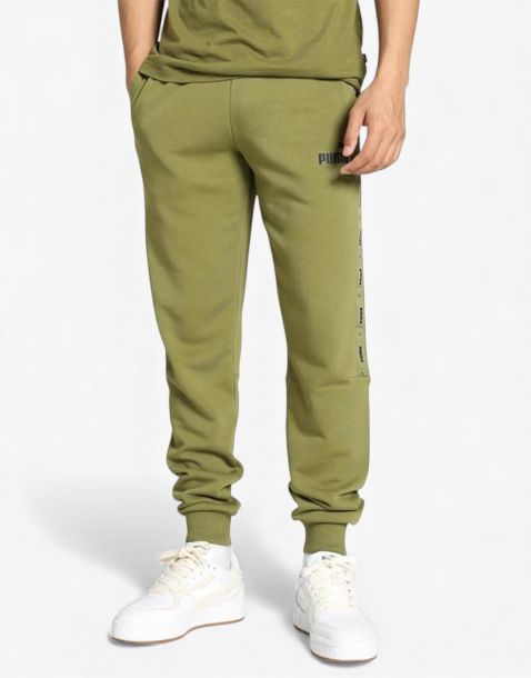 PUMA Essentials+ Tape Sweatpants Green