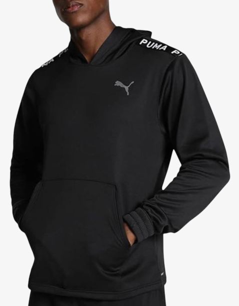 PUMA Fit Lightweight Pwrfleece Hoodie Black