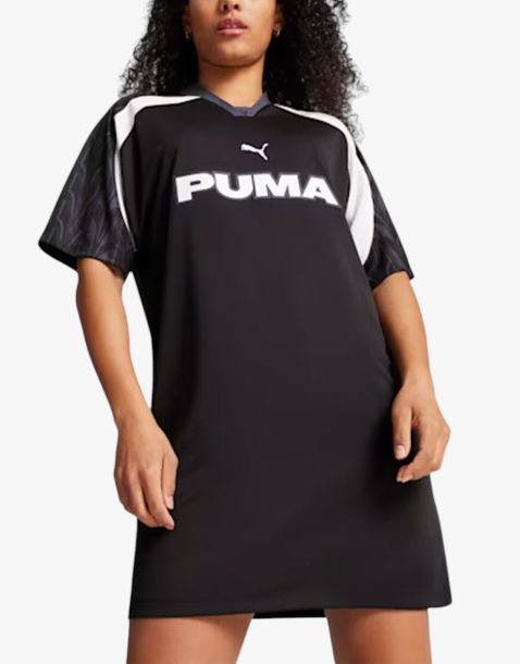 PUMA Football Jersey Dress Black/White