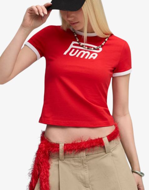 PUMA Future Archive Graphic Slim Tee Red