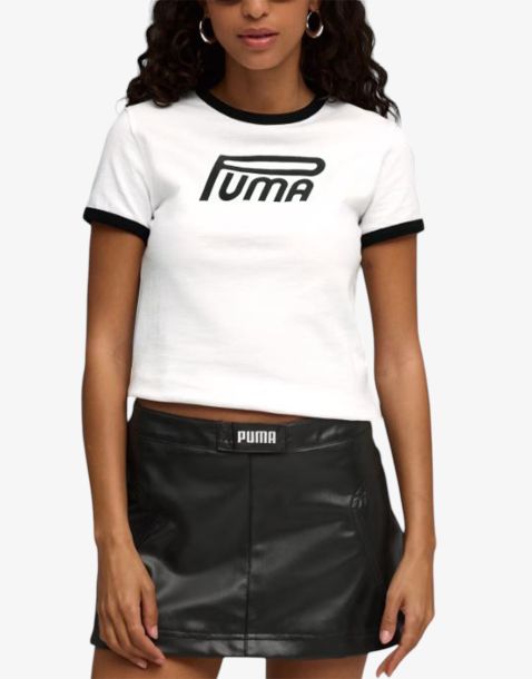 PUMA Future Archive Graphic Slim Tee White