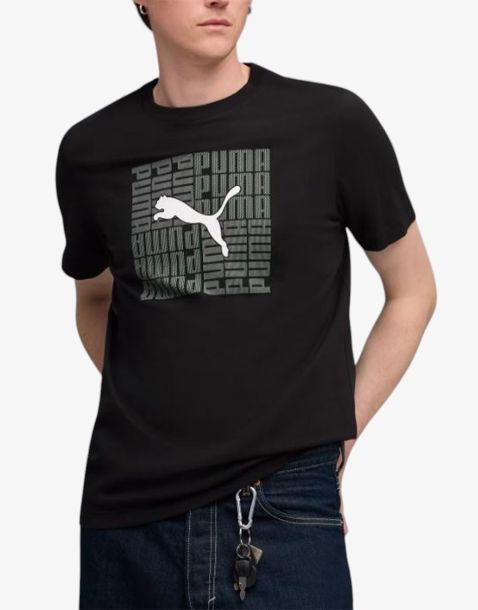 PUMA Graphic Box Tee Black