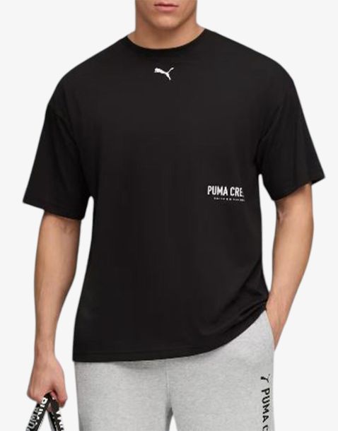 PUMA Graphic Oversize Training Tee Black