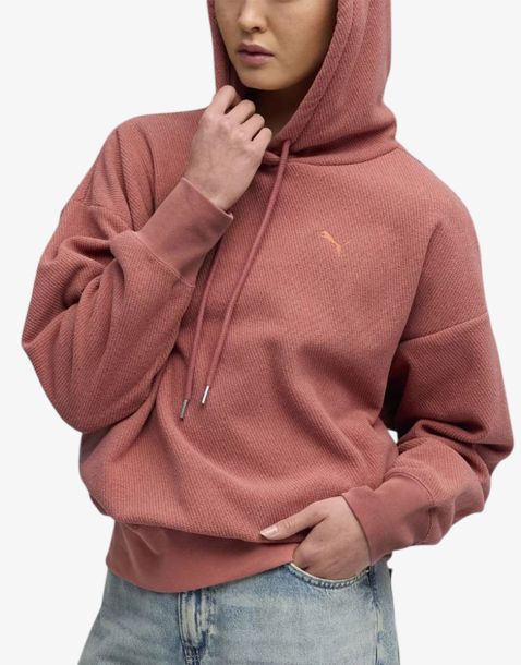 PUMA HER Oversized Winterized Hoodie Red