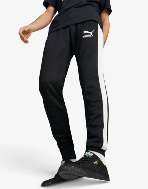 PUMA Iconic T7 Track Pant Black/White