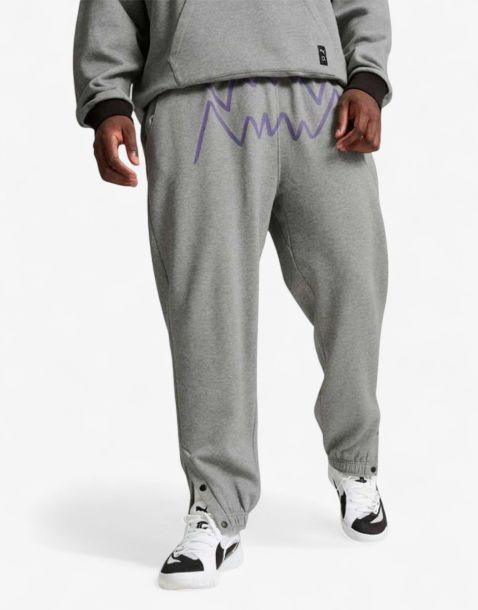 PUMA Jaws Core 2.0 Basketball Sweat Pants Grey