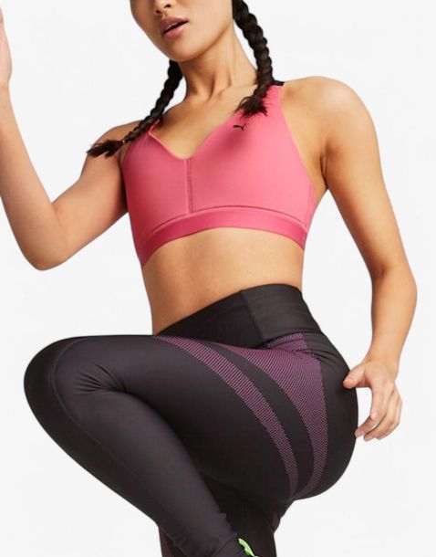 PUMA Low Impact Elite Strappy Training Bra Pink