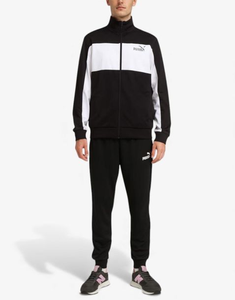 PUMA Poly Colorblock Suit Black/White