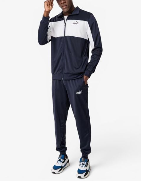 PUMA Poly Colorblock Suit Blue/White