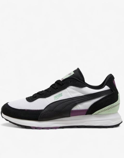 PUMA Road Rider Suede Shoes White/Black