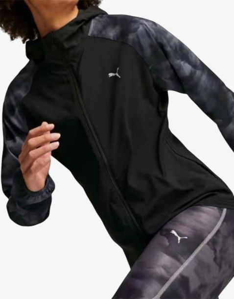 PUMA Run Favorite Aop Woven Jacket Black