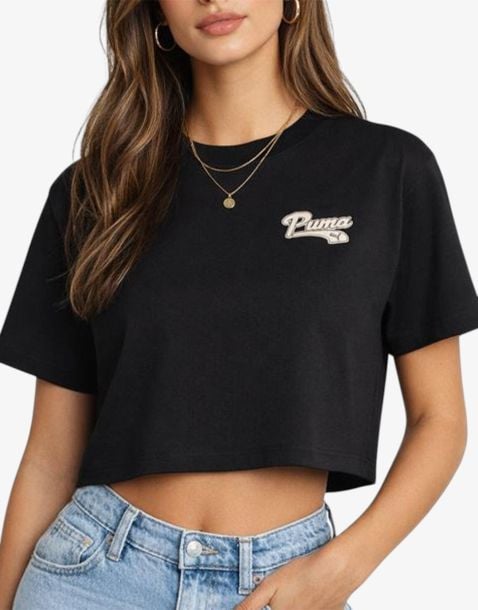PUMA Script Tee Black