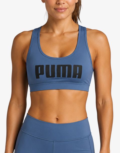 PUMA Sports Bra 4Keeps Logo Blue/Black