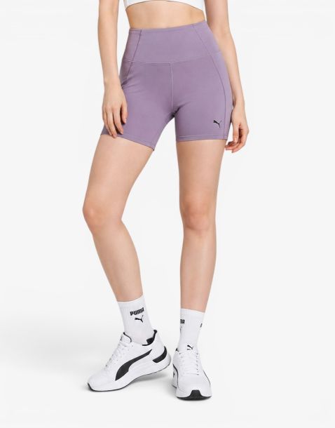 PUMA Studio Foundations Biker Short Purple