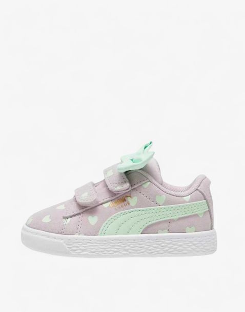 PUMA Suede Classic Re-Bow Shoes Purple Jr