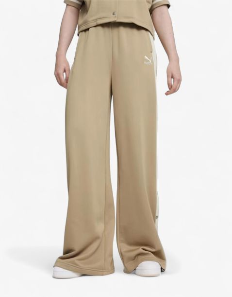 PUMA T7 For The Fanbase Relaxed Track Pants Beige