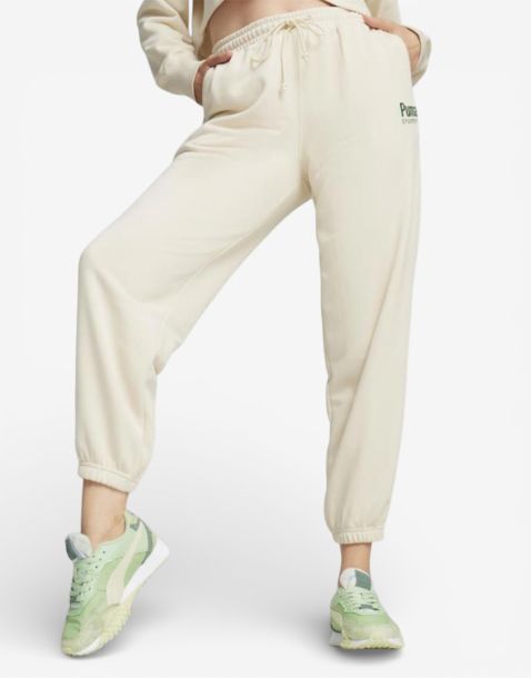PUMA Team Relaxed Pants White