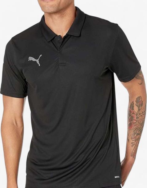 PUMA TeamLIGA Sideline Football Polo Black