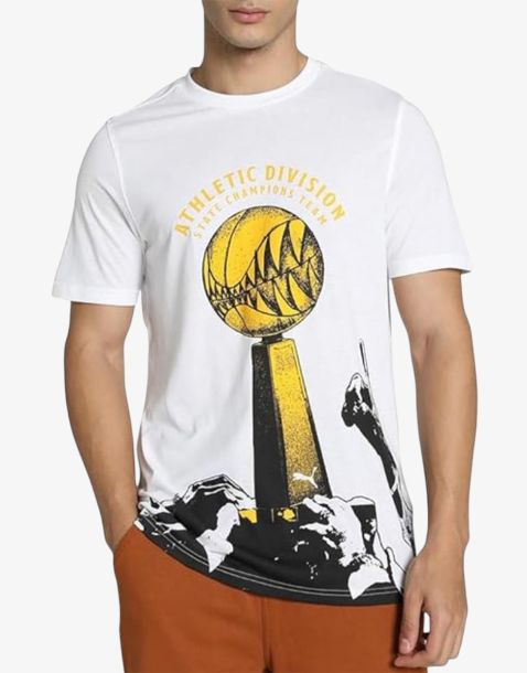 PUMA The Golden Ticket Basketball Tee White