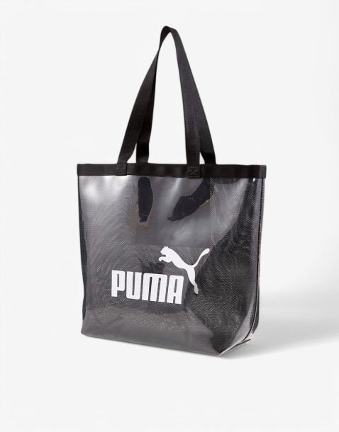 PUMA Transparent Shopper Bag Black