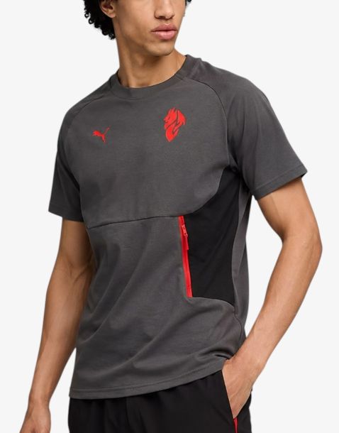 PUMA x AC Milan PUMATECH Pocket Tee Gray
