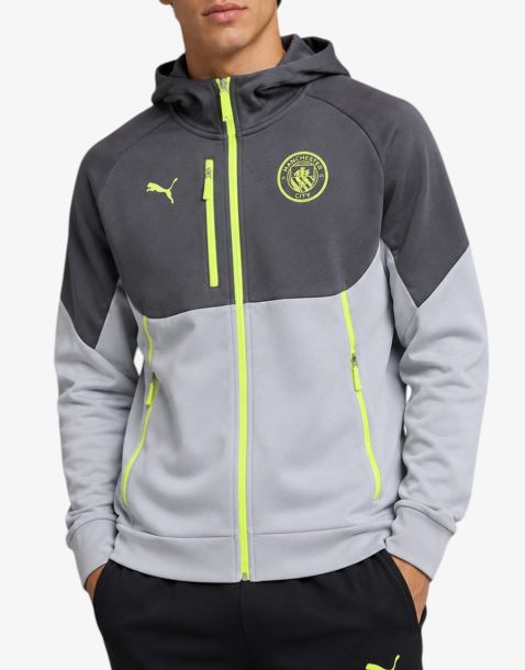 PUMA x Manchester City Tech Hooded Jacket Gray
