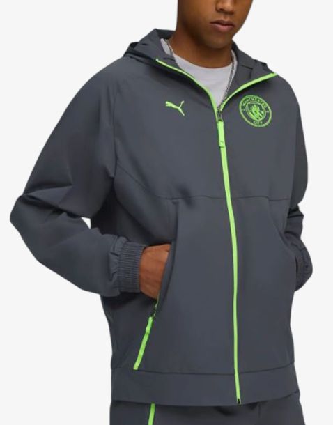 PUMA x Manchester City Tech Woven Jacket Gray