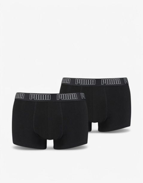 PUMA 2-Packs Basic Logo Boxers Black