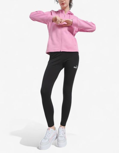 PUMA Metallic Fl Tracksuit Pink/Black
