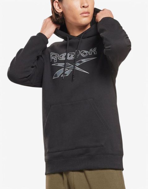 REEBOK Identity Big Logo Training Hoodie Black